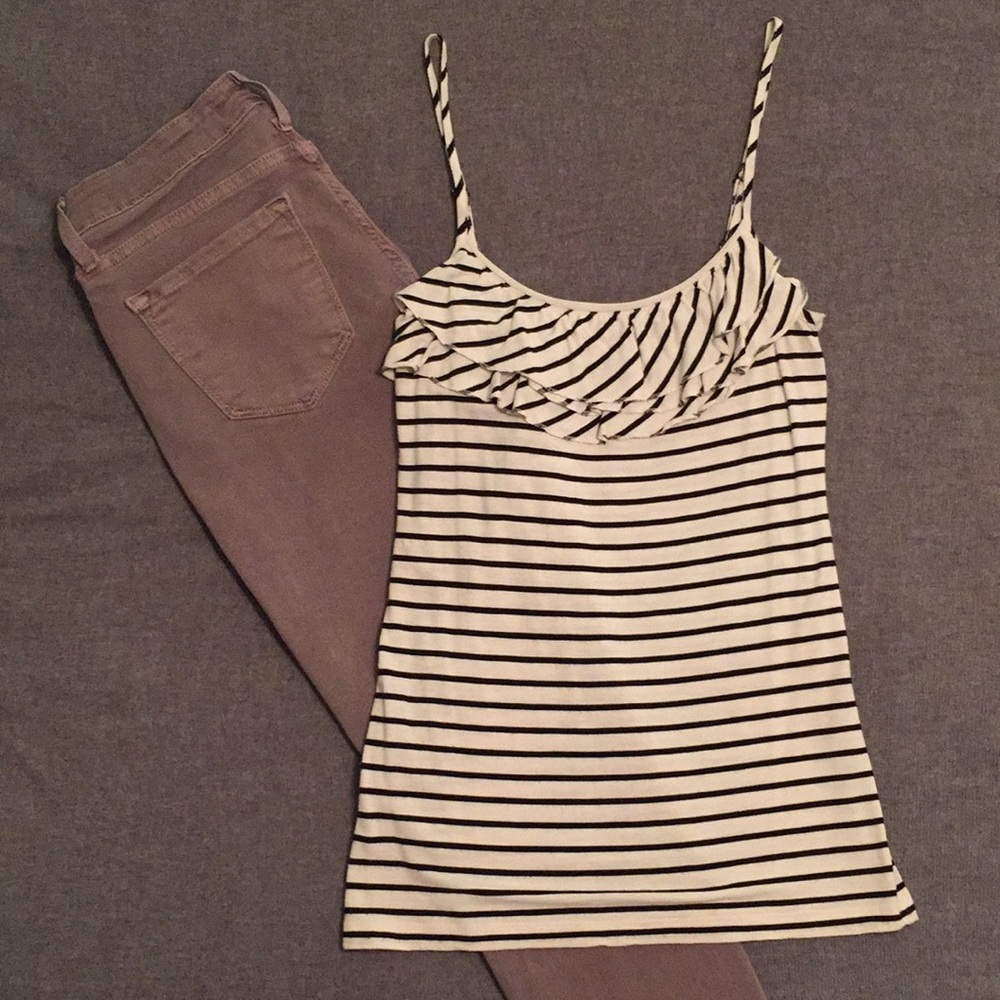Loft Tank | Black Striped